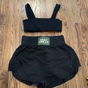 Daily Drills Black Athletic Set